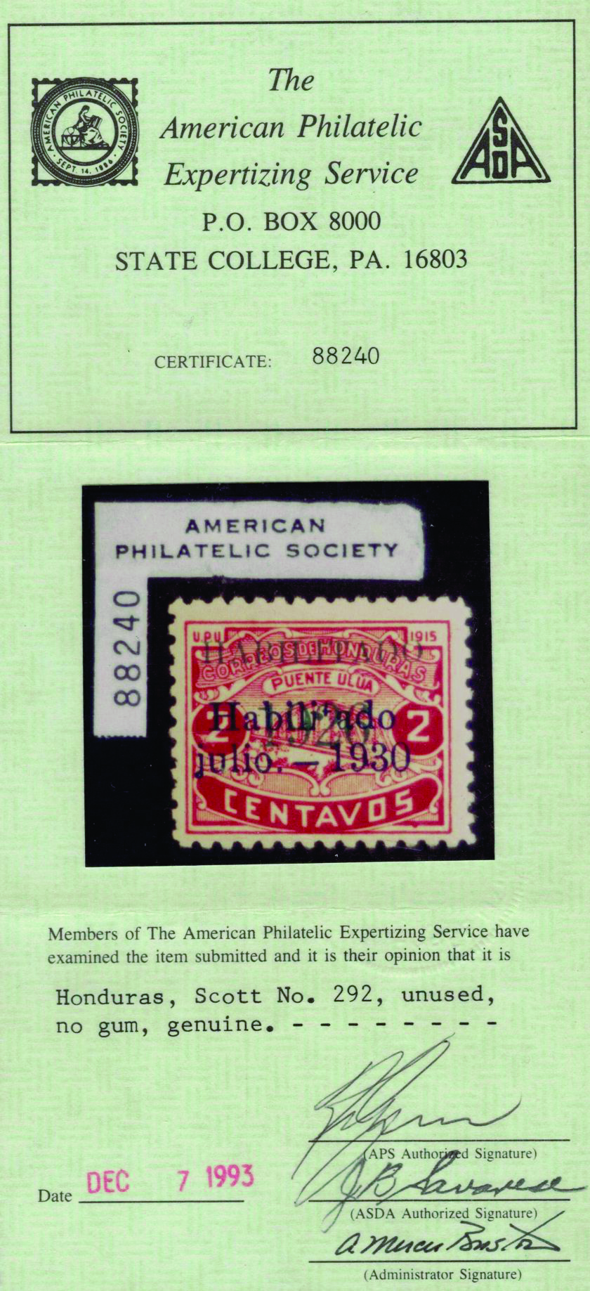 1930 certificate 2