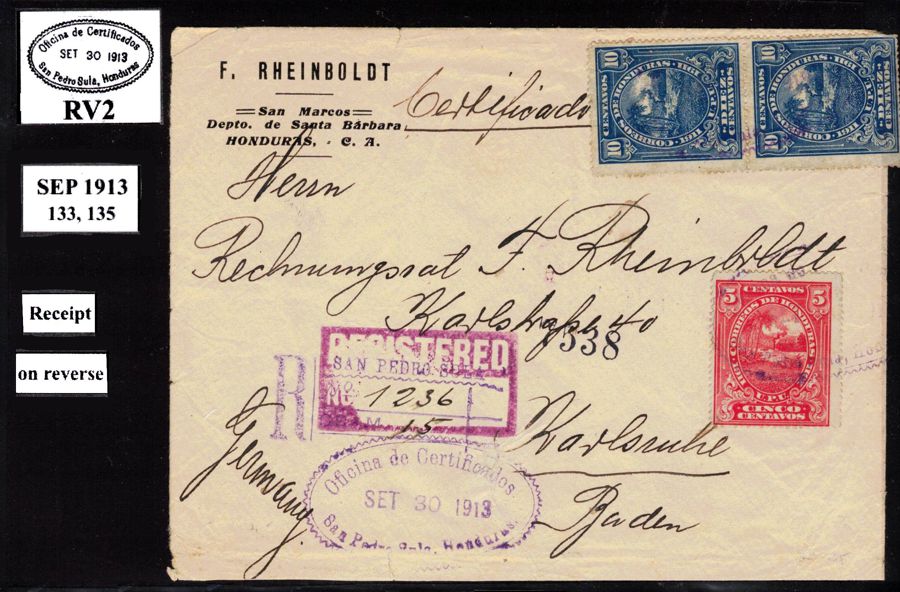 registered cover from 1913